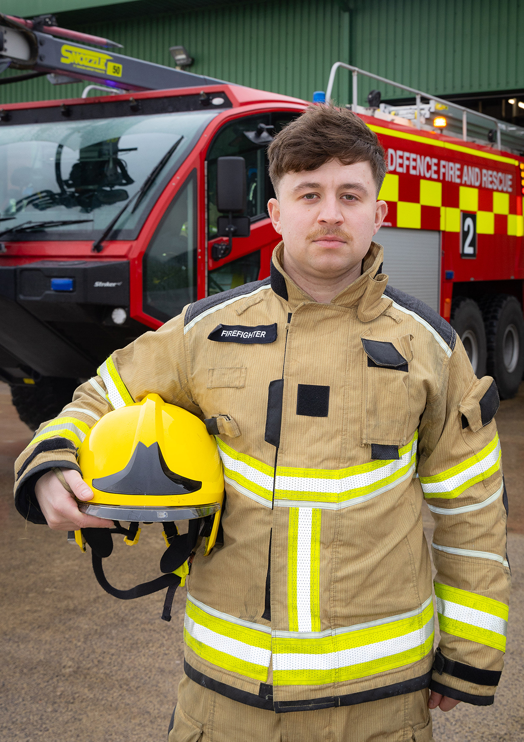 Air Specialist 1 Callahan is a Royal Air Force Firefighter with RAF Fire & Rescue currently working towards his RAF Operational Firefighter Level 3 Apprenticeship.